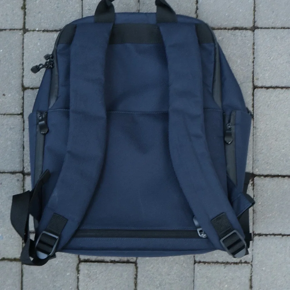 Lo & Sons The Hanover Deluxe 2 Backpack Laptop in Navy Blue -Everyday Travel Bag